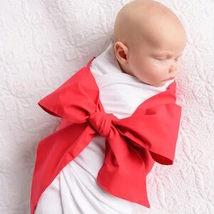 Beaufort bonnet Richmond red bow swaddle NWT